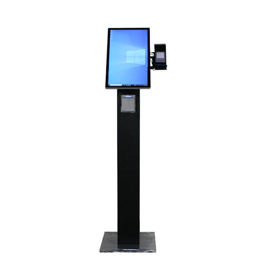 15.6 21.5 24 Inch Custom Column  Flat Screen Touch Ips Lcd Self Ordering Touchscreen Tablet Kiosk