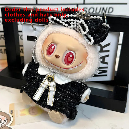 Labubu Designer Clothes Accessories For Sitting And Standing Plush Dolls Universal Blind Box Clothing