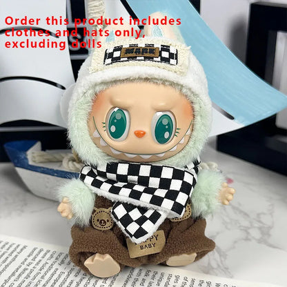 Labubu Designer Clothes Accessories For Sitting And Standing Plush Dolls Universal Blind Box Clothing