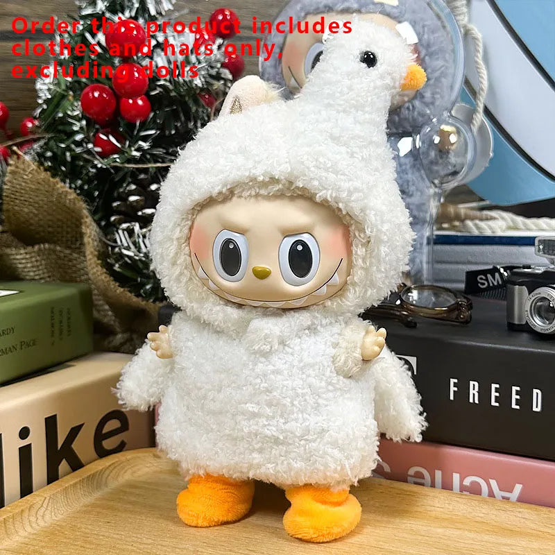 Labubu Designer Clothes Accessories For Sitting And Standing Plush Dolls Universal Blind Box Clothing