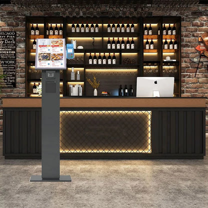 23.6 Inches Pos Automatic Machine 23.6Inch Touch Panel Pc Android System Payment Kiosk