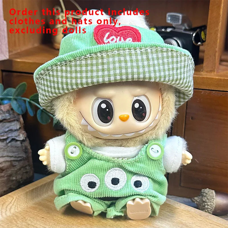 Labubu Designer Clothes Accessories For Sitting And Standing Plush Dolls Universal Blind Box Clothing