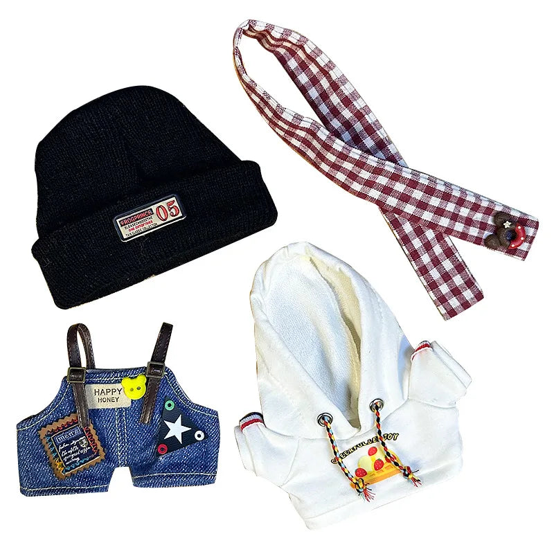 Labubu Designer Clothes Accessories For Sitting And Standing Plush Dolls Universal Blind Box Clothing