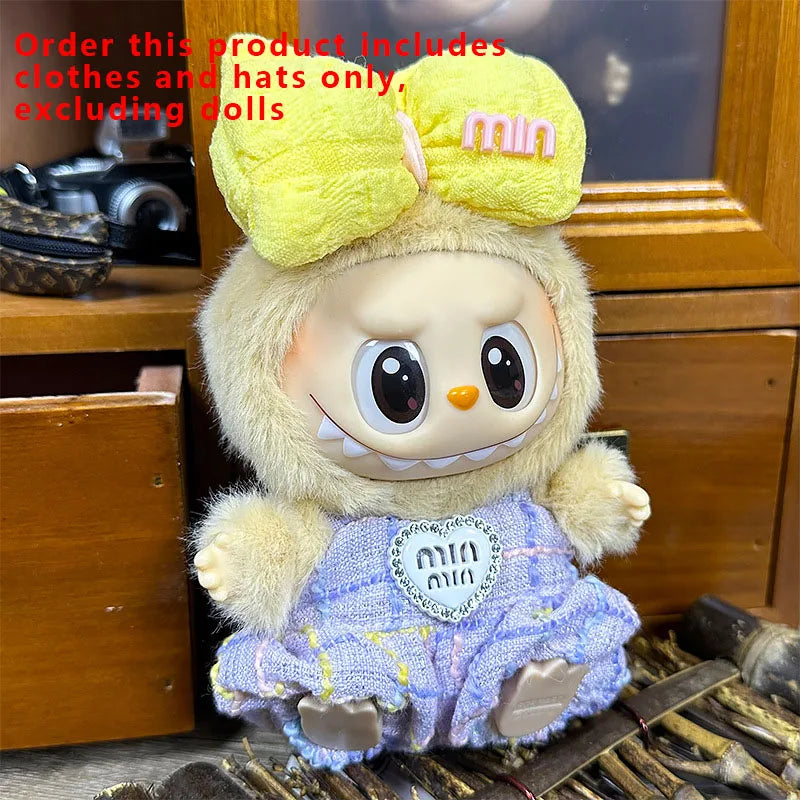 Labubu Designer Clothes Accessories For Sitting And Standing Plush Dolls Universal Blind Box Clothing