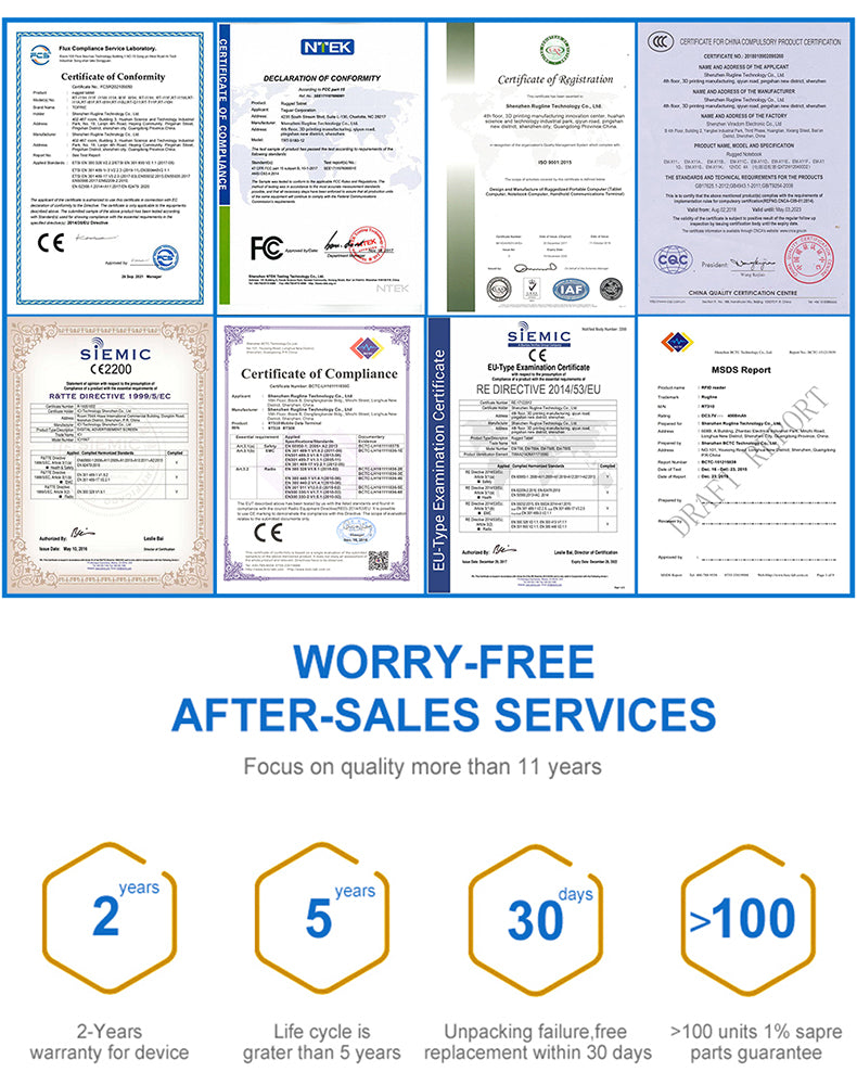 Rugged PDA Android 13 OS 5.5-Inch 6G RAM 64G ROM 2D Barcode Scanner 4G-LTE Wifi Hot Swap IP66 Handheld Data Collector