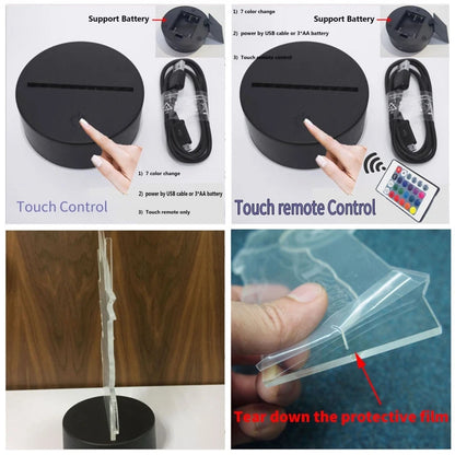 Nighdn Hockey Night Light 3D Illusion Lamp for Boys Room Decor Bedside Table Lamps for Kids Sport Fans Birthday Christmas Gifts