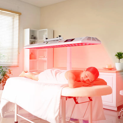 7 Wavelengths Infrared LED Red Light Therapy Lamp with Voice Control Red Light Therapy Panel Electric Stand Targeted for Face