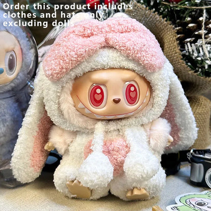Labubu Designer Clothes Accessories For Sitting And Standing Plush Dolls Universal Blind Box Clothing