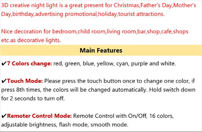 Nighdn Hockey Night Light 3D Illusion Lamp for Boys Room Decor Bedside Table Lamps for Kids Sport Fans Birthday Christmas Gifts