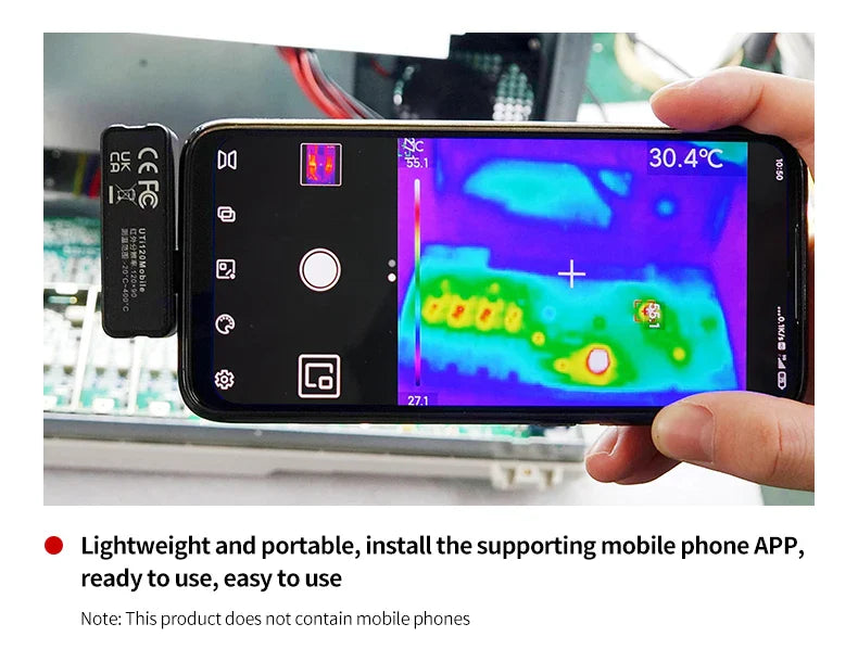UNI-T UTi120 Мобильный UTI120MS USB Инфракрасный Тепловизор Мобильные Телефоны Термографическая Камера Имиджер Камера ДляРемонта