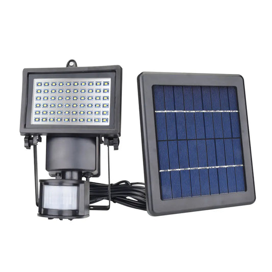 IP65 60 LED Solar Powered Garden Lamp Motion Sensor Security Flood Light 80 Luces Solares Battery Plastic Body Landscape Solares