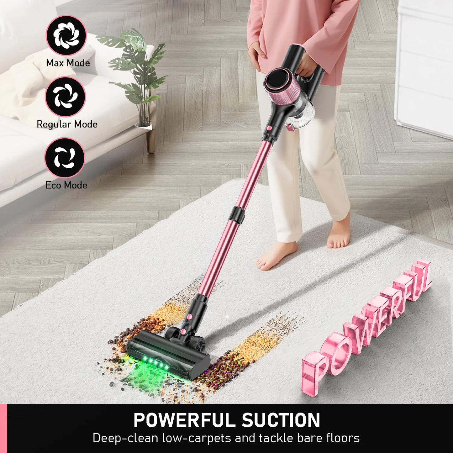 New Cordless Deep Cleaning Vacuum Cleaner Wireless Stick Vacuum for Dryer Vent for Home Hotels Cars Garage Application Battery