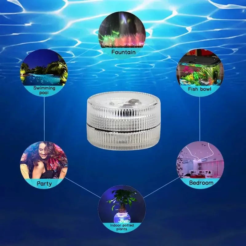 Mini LED Colorful Waterproof DIY Assembly Model Accessories with Remote Control Flashing Light Handmade Electronic Components