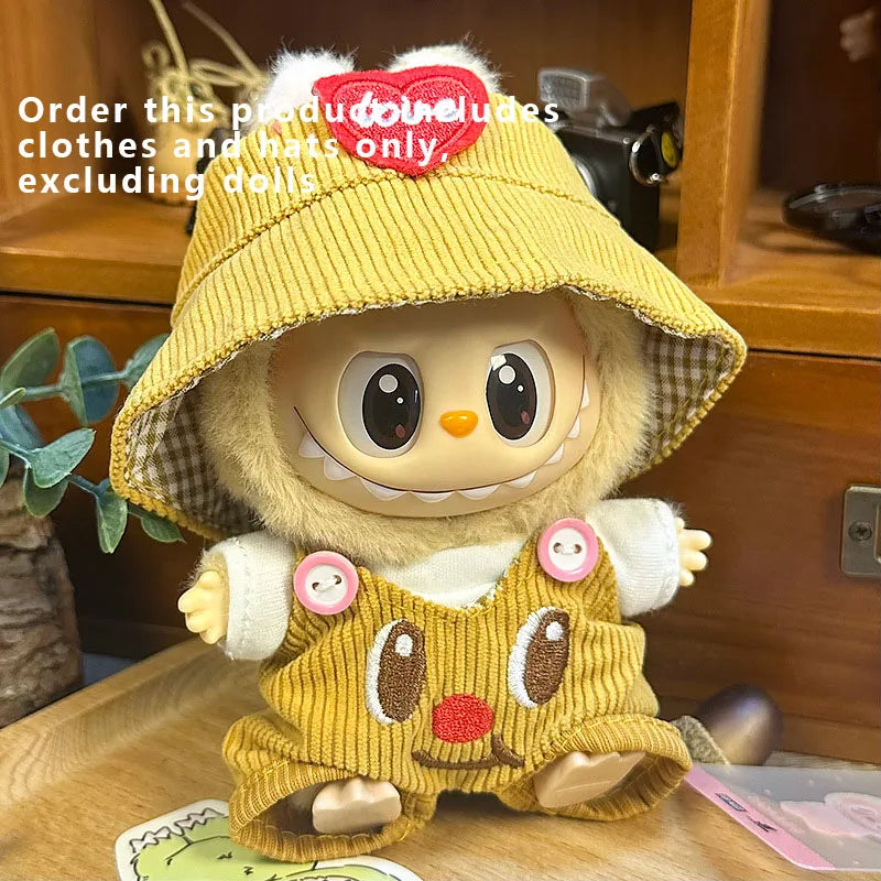 Labubu Designer Clothes Accessories For Sitting And Standing Plush Dolls Universal Blind Box Clothing