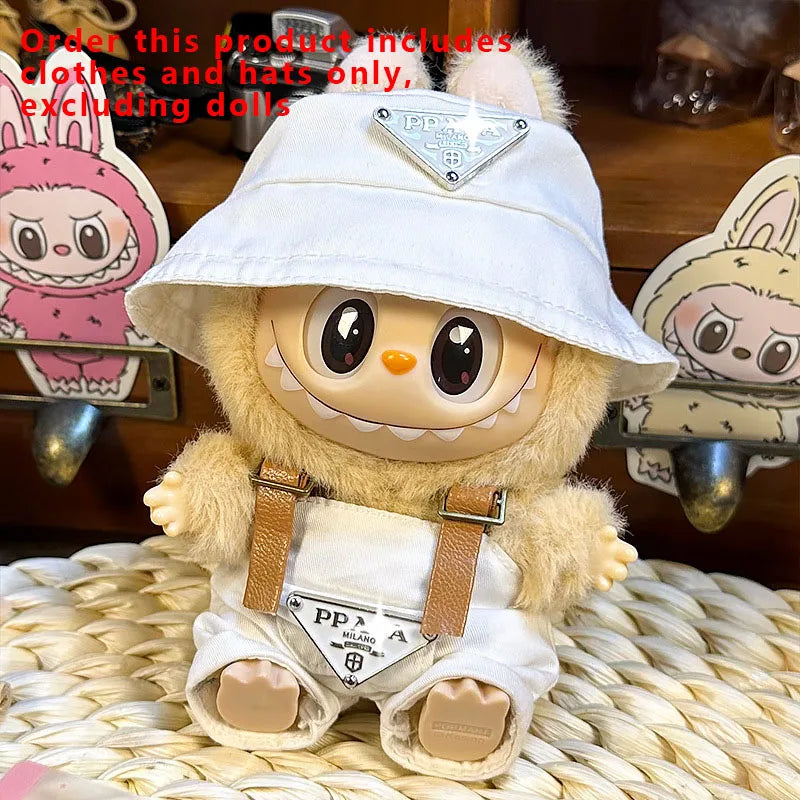 Labubu Designer Clothes Accessories For Sitting And Standing Plush Dolls Universal Blind Box Clothing