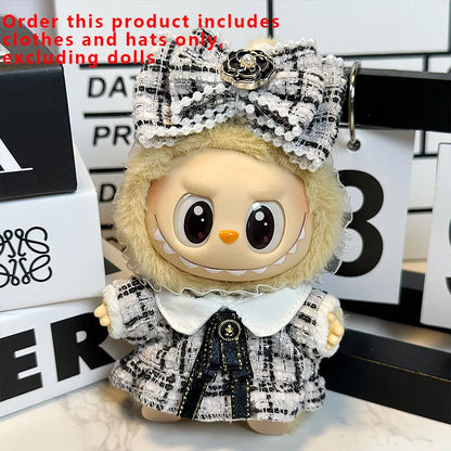 Labubu Designer Clothes Accessories For Sitting And Standing Plush Dolls Universal Blind Box Clothing