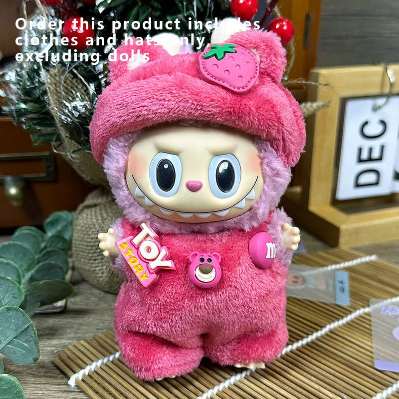 Labubu Designer Clothes Accessories For Sitting And Standing Plush Dolls Universal Blind Box Clothing