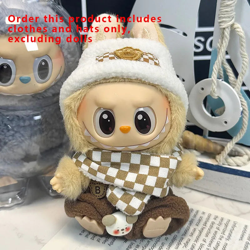 Labubu Designer Clothes Accessories For Sitting And Standing Plush Dolls Universal Blind Box Clothing