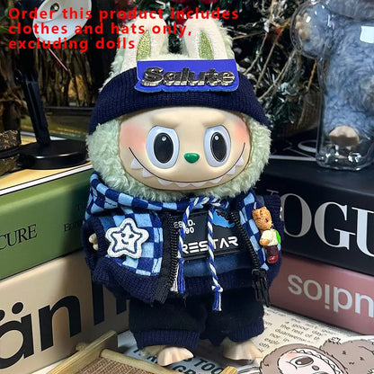Labubu Designer Clothes Accessories For Sitting And Standing Plush Dolls Universal Blind Box Clothing