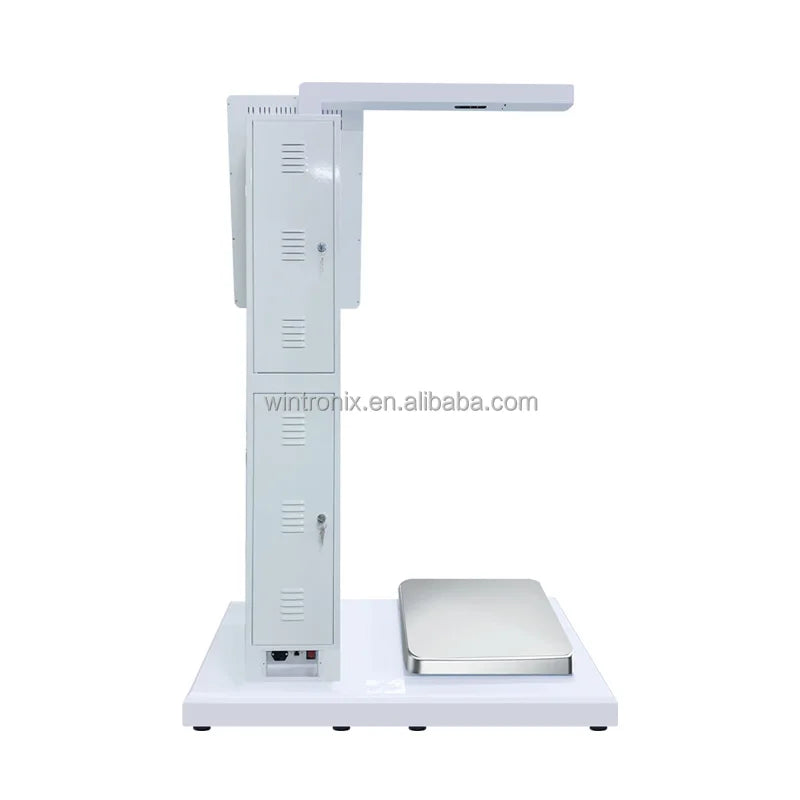 Passport Reader Encrypted Keyboard Barcode Reader Fingerprint Scanner Floor Standing Baggage Scale Airport Self-Service Kiosk