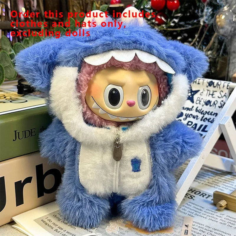 Labubu Designer Clothes Accessories For Sitting And Standing Plush Dolls Universal Blind Box Clothing
