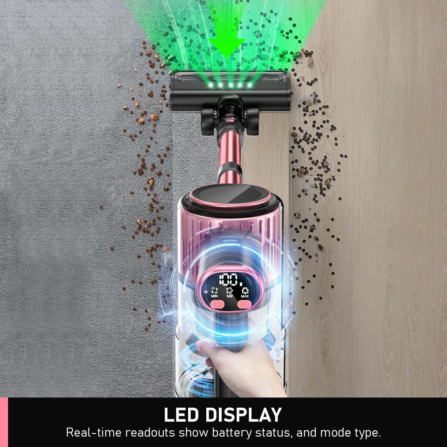 New Cordless Deep Cleaning Vacuum Cleaner Wireless Stick Vacuum for Dryer Vent for Home Hotels Cars Garage Application Battery