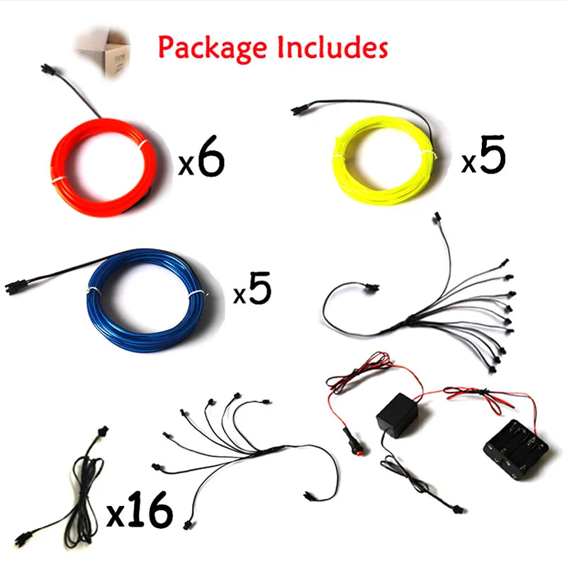 EL Suits New Fashion LED/EL Clothes Luminous Costumes Glow Dance Supplies Light Clothing Men For Holiday DIY Decoration Hot Sale