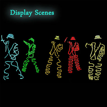 EL Suits New Fashion LED/EL Clothes Luminous Costumes Glow Dance Supplies Light Clothing Men For Holiday DIY Decoration Hot Sale