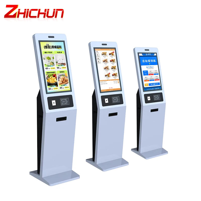 Self Service Kiosk Document Scanning Kiosk Self Payment Kiosk Sell Books Documets with Qr Code