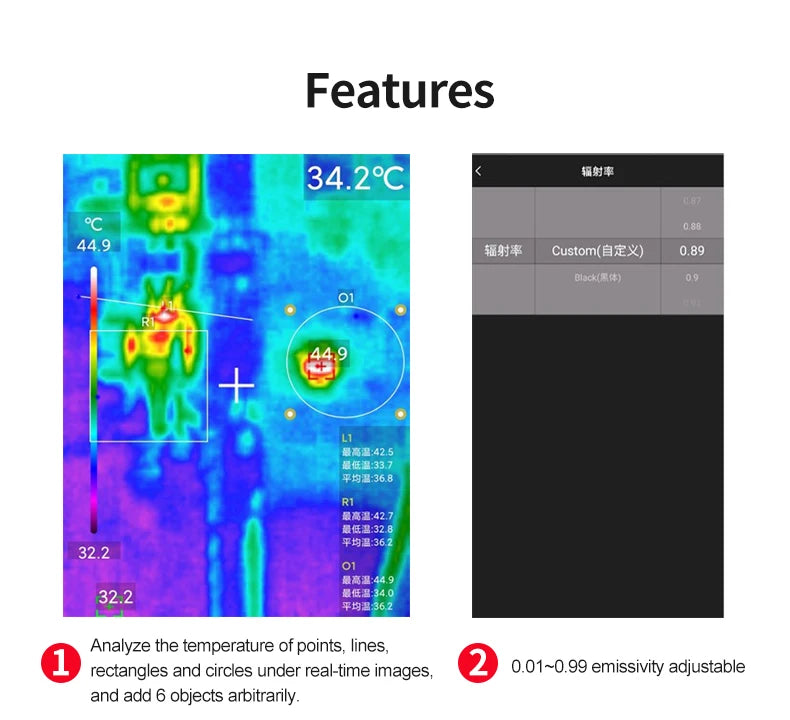 UNI-T UTi120 Мобильный UTI120MS USB Инфракрасный Тепловизор Мобильные Телефоны Термографическая Камера Имиджер Камера ДляРемонта