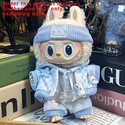 Labubu Designer Clothes Accessories For Sitting And Standing Plush Dolls Universal Blind Box Clothing