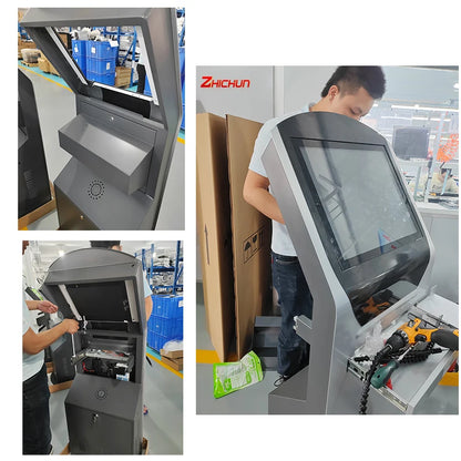 Self Service Kiosk Document Scanning Kiosk Self Payment Kiosk Sell Books Documets with Qr Code