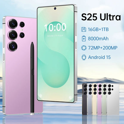 S25 Ultra 1TB Storage 5G Dual SIM Android 15.0 Plus Smartphone Deca Core CPU 108MP Rear Camera HD Screen Resolution CDMA LTE