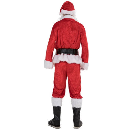 Carnival Halloween Party Cosplay Disguise Fancy Dress Christmas Costume Men Fancy Adult Santa Claus Costume