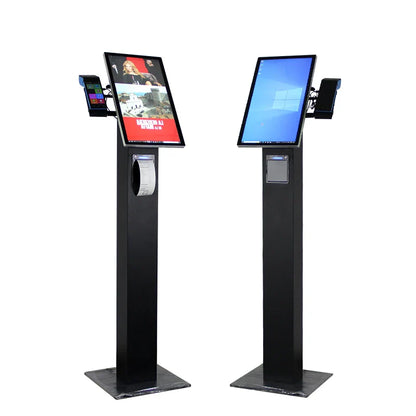 15.6 21.5 24 Inch Custom Column  Flat Screen Touch Ips Lcd Self Ordering Touchscreen Tablet Kiosk