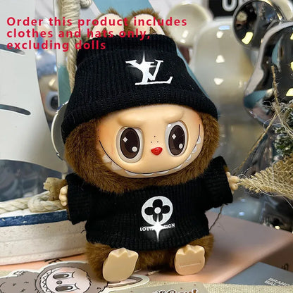 Labubu Designer Clothes Accessories For Sitting And Standing Plush Dolls Universal Blind Box Clothing