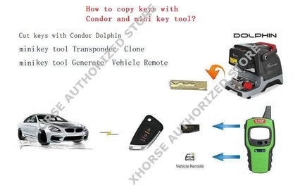 Xhorse VVDI Mini Key Tool Programmateur de clé à distance Version mondiale Possibilité de choisir la puce Super XNDS00EN ID48 Chip 4D 4C Chip