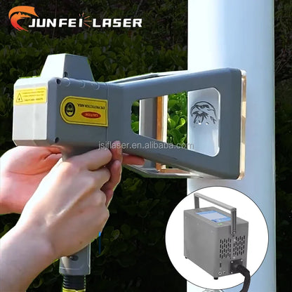 Machine de marquage laser UV portable JUNFEI 20 W/30 W/50 W, mini graveur laser, refroidissement par air pour supports métalliques DXF PLT BMP pour verre