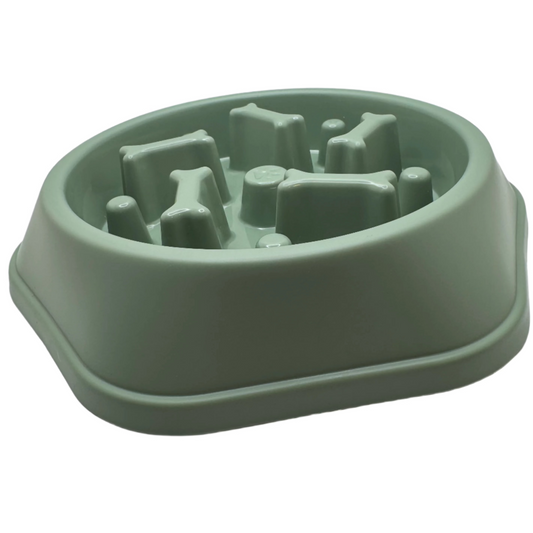 Slow Feeder Dog Bowl – Bone-Shaped for Healthy Eating