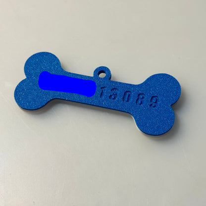 Personalized Pet Name and Number Tag with Swivel Snap Hook