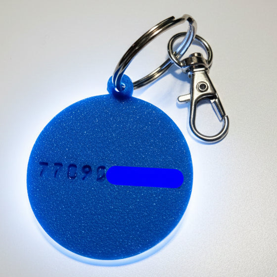 Personalized Pet Name and Number Tag with Swivel Snap Hook