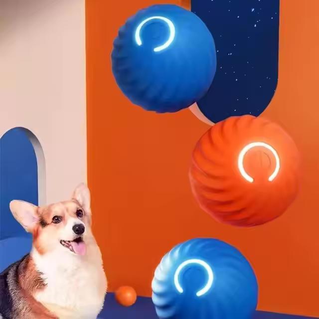 Vibrating Dog Ball Toy for Dogs & Cats – Interactive Bouncing