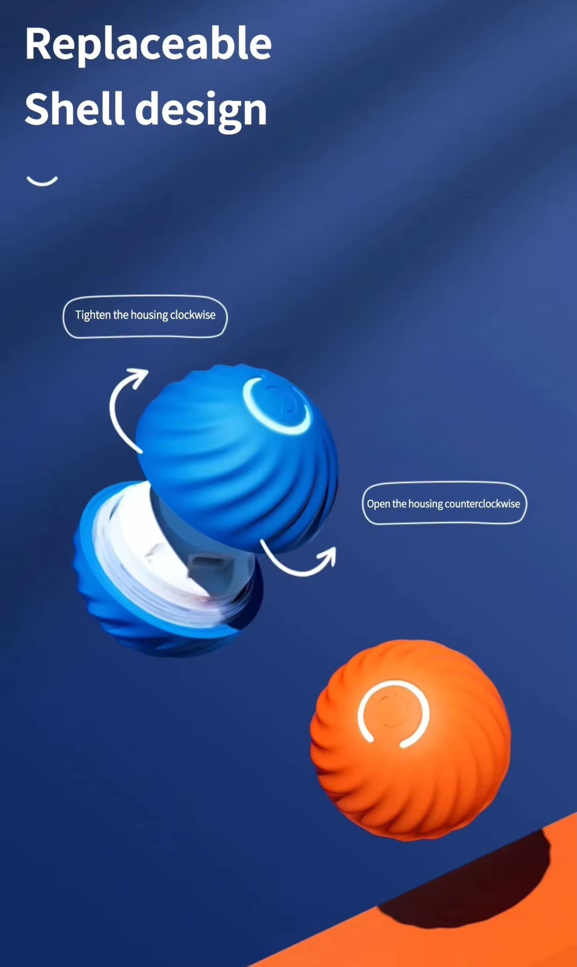 Vibrating Dog Ball Toy for Dogs & Cats – Interactive Bouncing