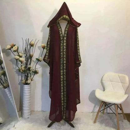 New Fashion Elegant Loose Arab  Robe Dress