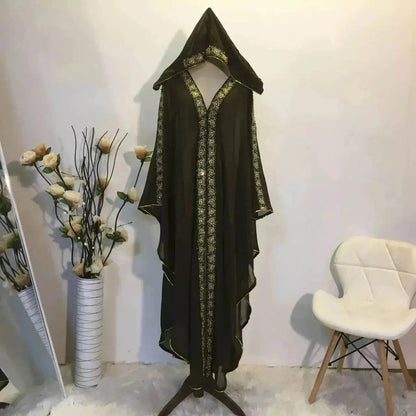 New Fashion Elegant Loose Arab  Robe Dress