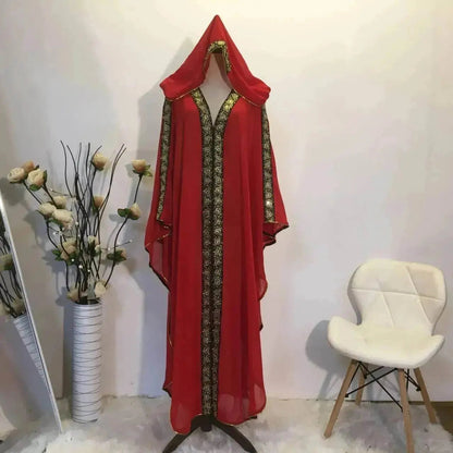New Fashion Elegant Loose Arab  Robe Dress