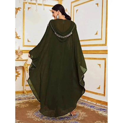 New Fashion Elegant Loose Arab  Robe Dress