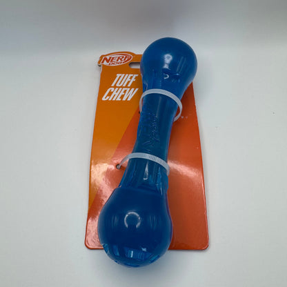 Tuff Chew Bone Dog Toy – Durable 7" Blue Bone for Heavy Chewers