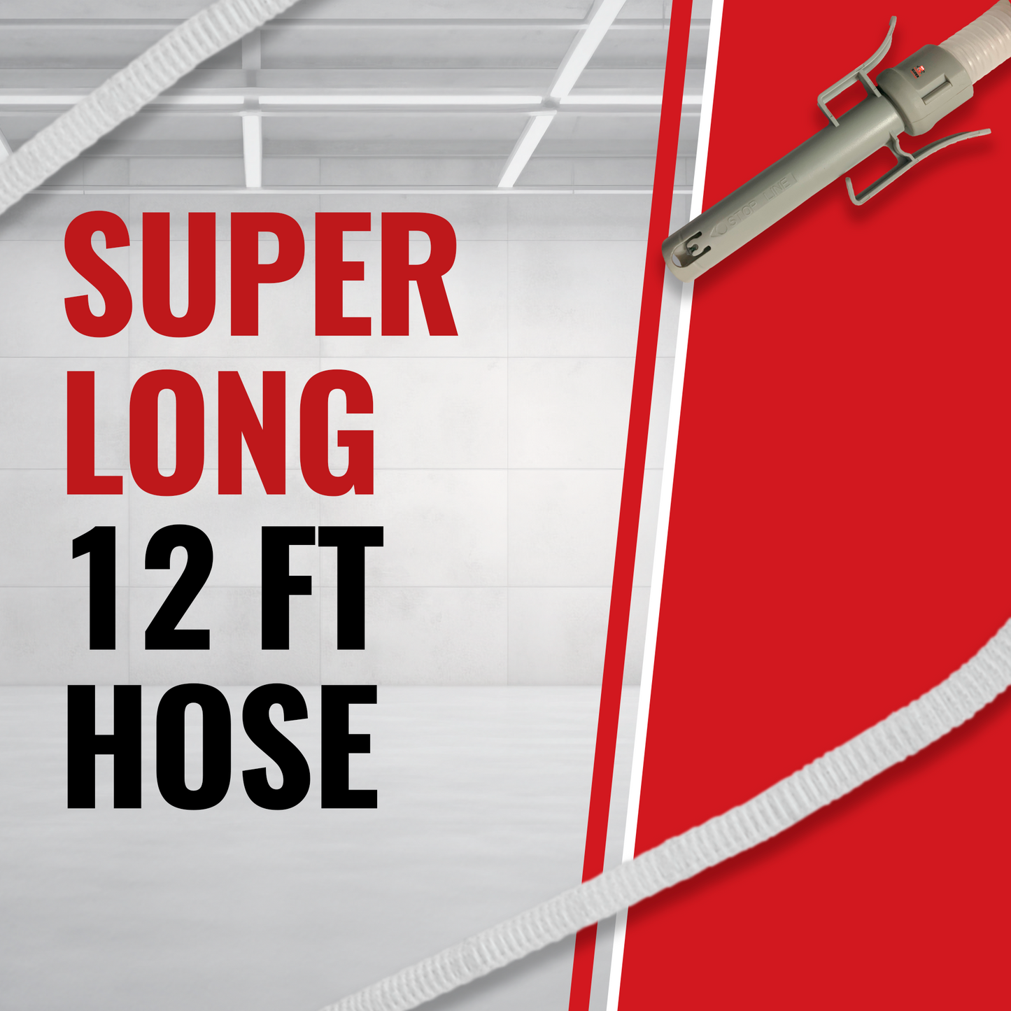 PUMPMATIC 12 FT HOSE + 5 GALLON YELLOW DIESEL CAN COMBO KIT - 3.8 GPM - GAS, DIESEL, KEROSENE