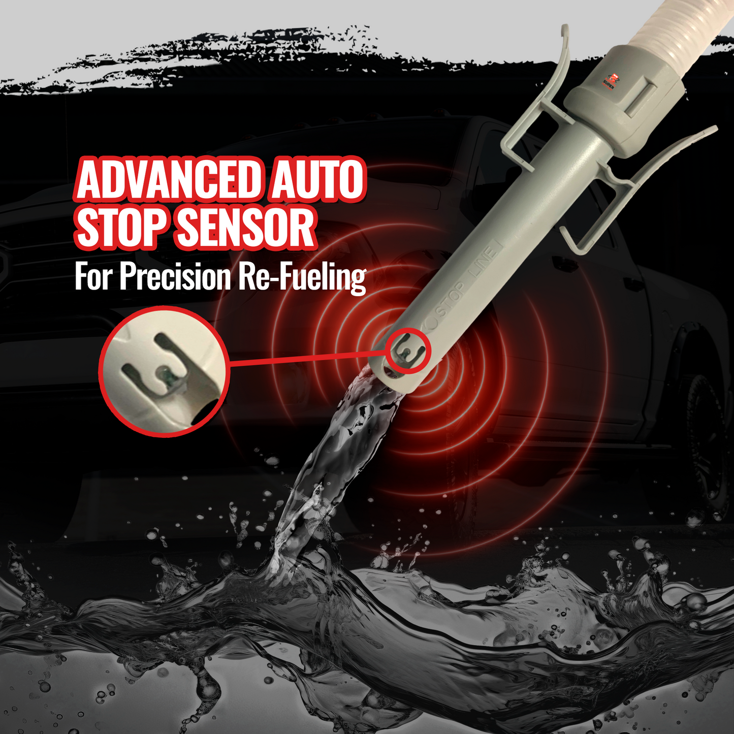 Diesel PumpMatic Super Gas Pump Fuel Transfer Pump + 3 Power Sources w/ 4.25ft Hose Siphon